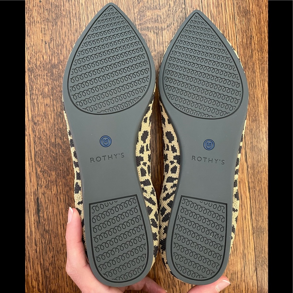 Rothy’s “The Point” In Leopard Print, Size 8.5 - image 3